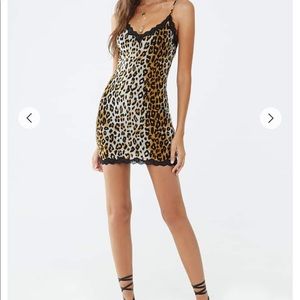 Leopard print dress. Worn once. Size medium.